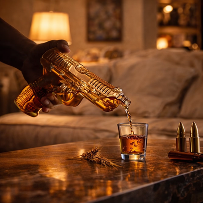 Bouteille de Whisky – Édition Set de Pistolet avec Verres