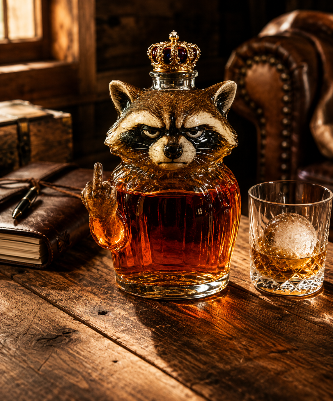 Bouteille de Whisky — Édition Raton Laveur Rebelle
