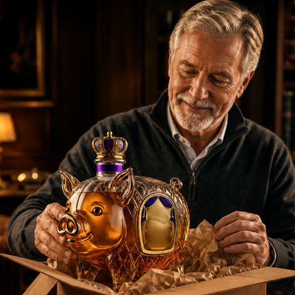 Bouteille de Whisky - Édition Porc